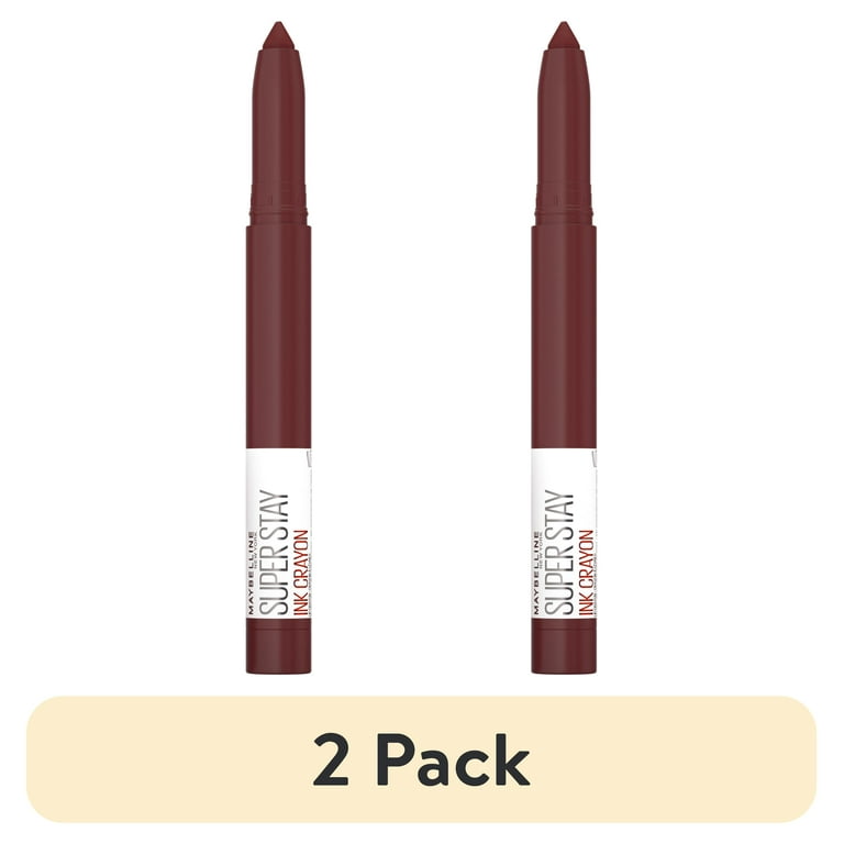 2 pack) Maybelline Super Stay Ink Crayon Matte Lipstick, Drive The