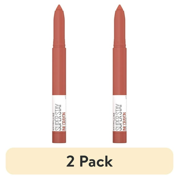 (2 pack) Maybelline Super Stay Ink Crayon Matte Lipstick, Stop At Nothing