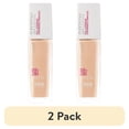 thumbnail image 1 of (2 pack) Maybelline Super Stay Liquid Foundation Makeup, Full Coverage, 112 Natural Ivory, 1 fl oz, 1 of 8