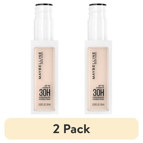 (2 pack) Maybelline Super Stay Longwear Liquid Concealer, up to 30HR Wear, 10, 0.33 fl oz