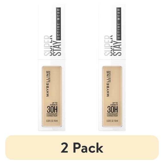 (2 pack) Maybelline Super Stay Longwear Liquid Concealer, Full Coverage, 22, 0.33 fl oz