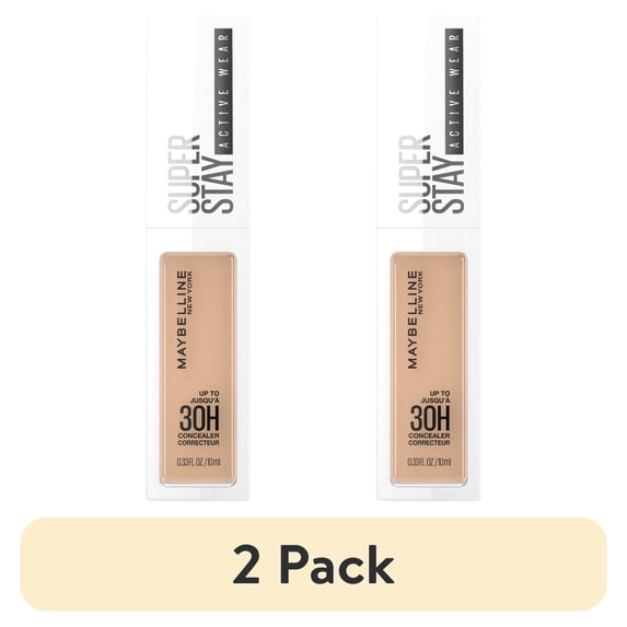 (2 pack) Maybelline Super Stay Longwear Liquid Concealer, Full Coverage, 25, 0.33 fl oz