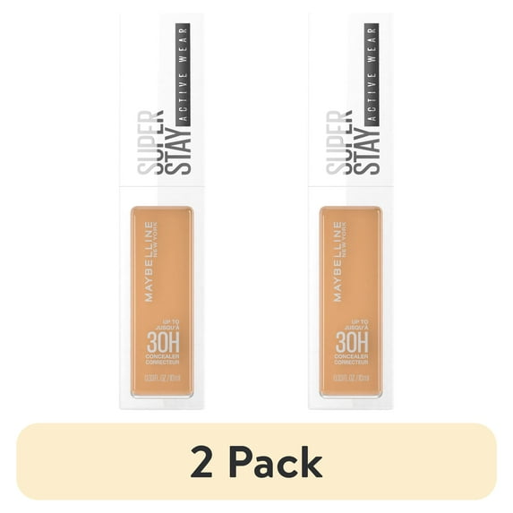 (2 pack) Maybelline Super Stay Longwear Liquid Concealer, Full Coverage, 30, 0.33 fl oz