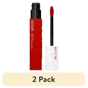 2 pack Maybelline Super Stay Vinyl Ink Liquid Lipstick, Long-Lasting with Vegan Formula, Exhilarator