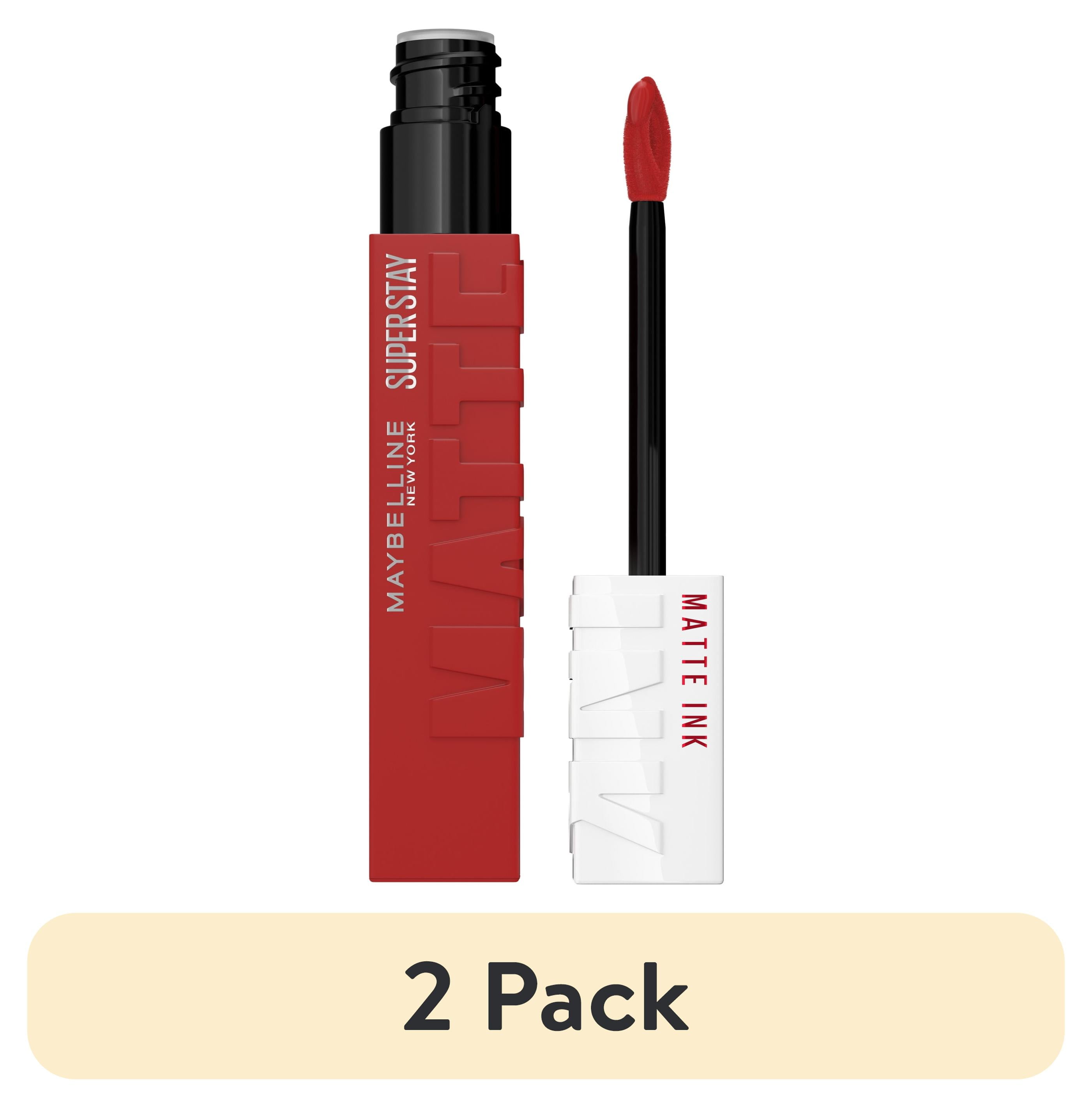 (2 pack) Maybelline Super Stay Matte Ink Liquid Lipstick, Hustler