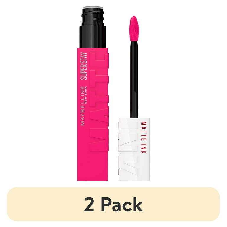 2 pack) Maybelline Super Stay Matte Ink Liquid Lipstick, Lover