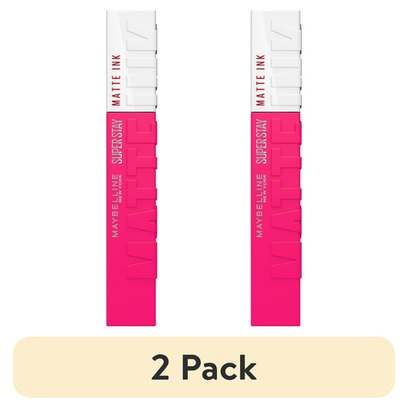 (2 pack) Maybelline Super Stay Matte Ink Liquid Lipstick, Romantic