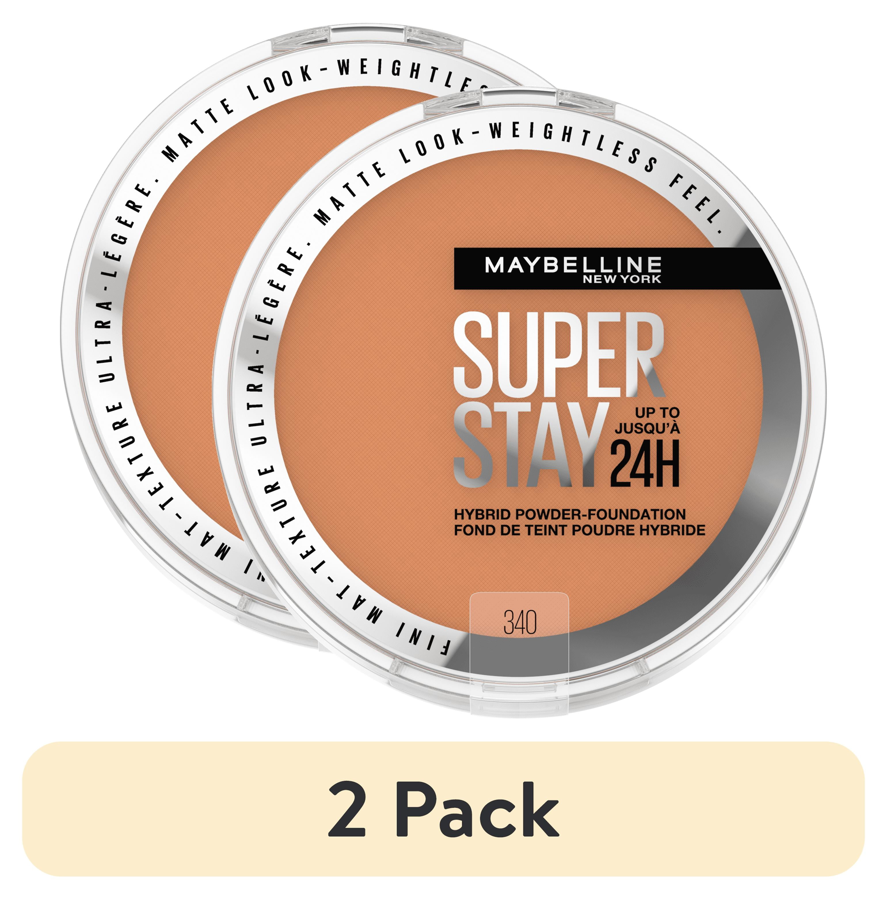 (2 pack) Maybelline Super Stay Powder Foundation Makeup, Soft Matte Finish, 340, 0.21 oz