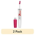 thumbnail interactive-video image 1 of (2 pack) Maybelline Super Stay 24, 2-Step Liquid Lipstick, Long Lasting Highly Pigmented Color with Moisturizing Balm, 24/7 Fuchsia, Pink, 1 oz, 1 of 13