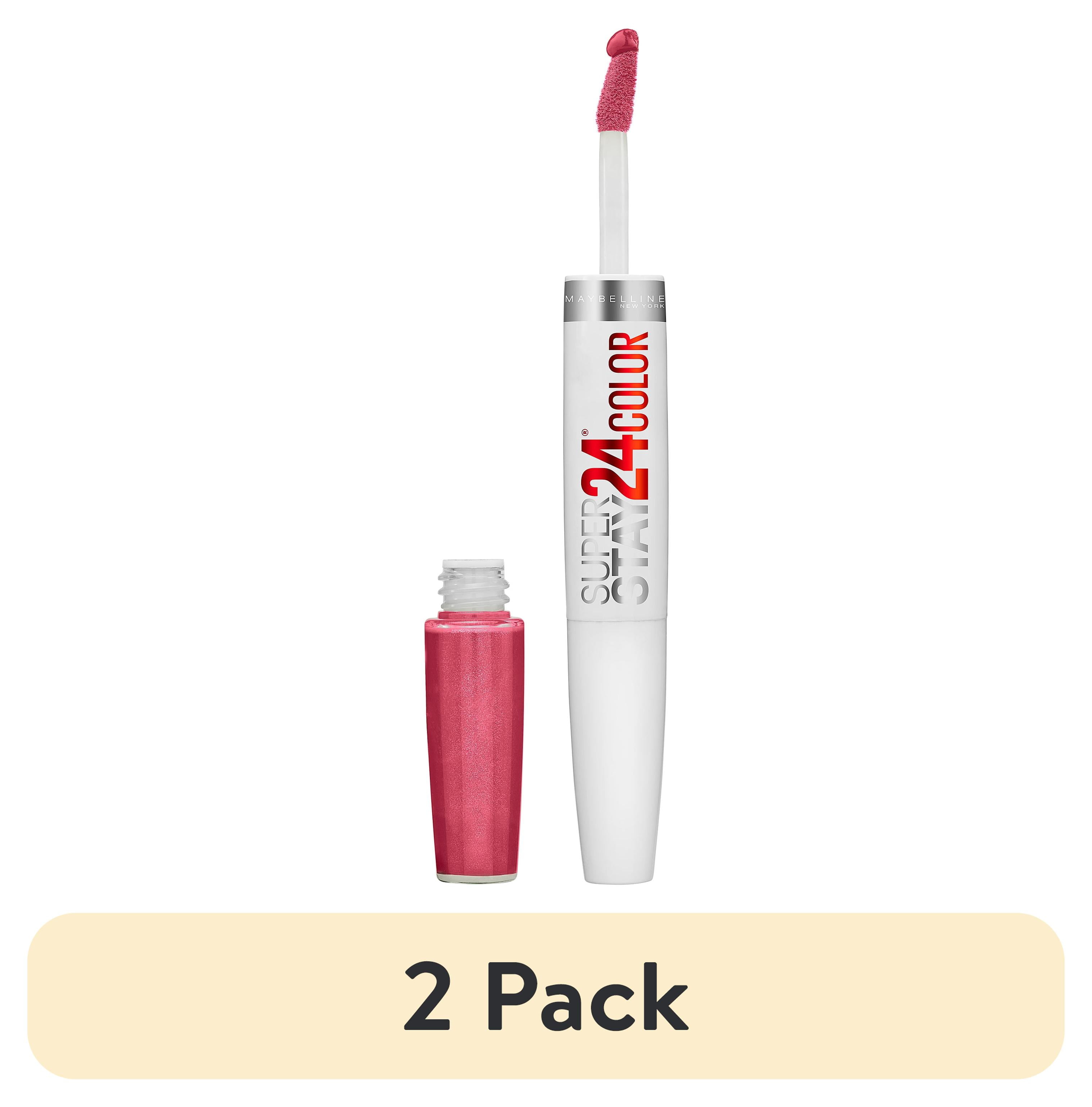 (2 pack) Maybelline SuperStay 24 2-Step Liquid Lipstick, Timeless Rose