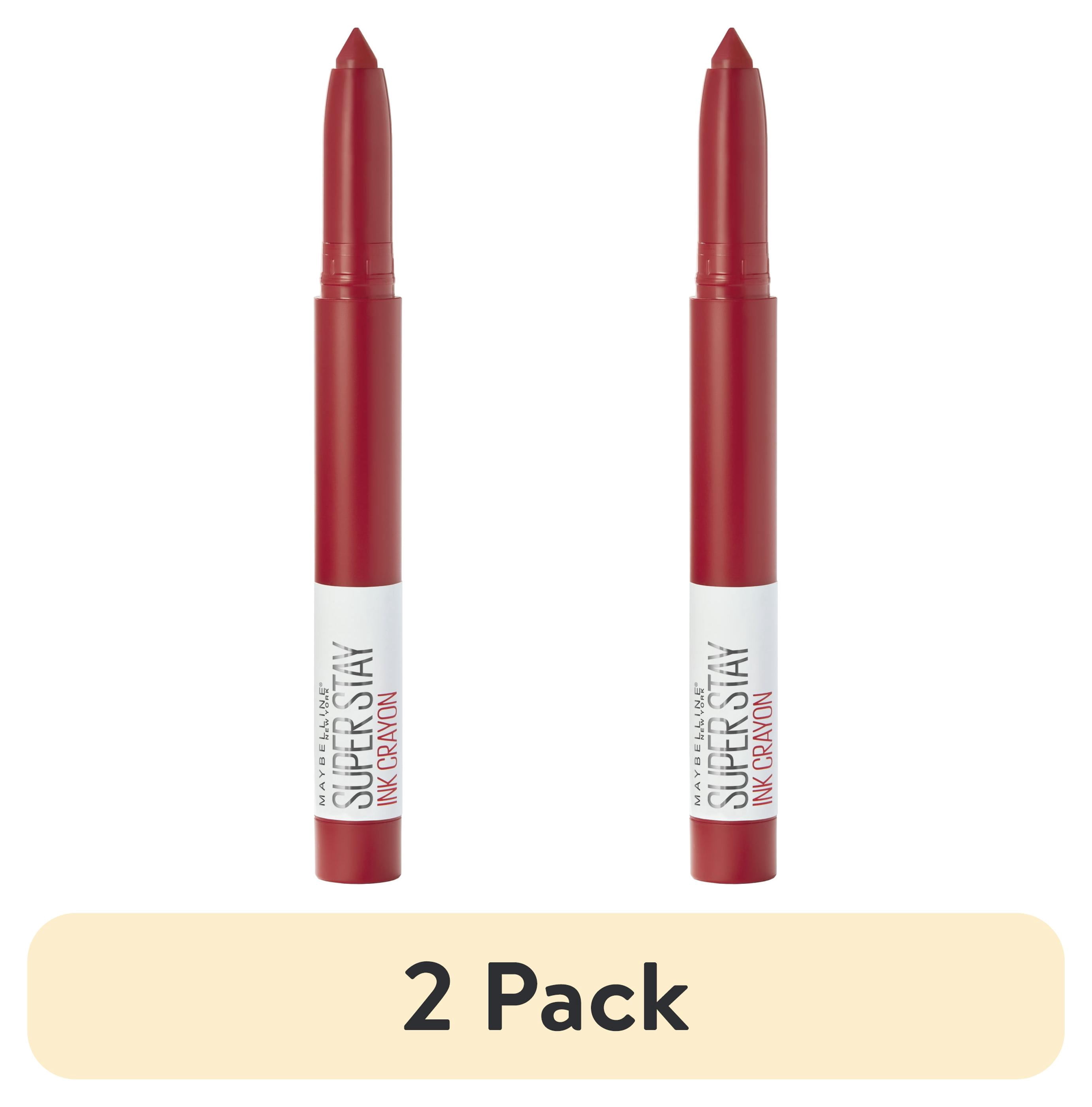 (2 pack) Maybelline SuperStay Ink Crayon Matte Lipstick,