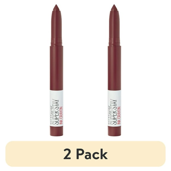 (2 pack) Maybelline SuperStay Ink Crayon Matte Lipstick, Live On The Edge