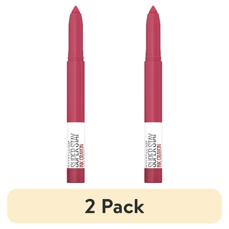 (2 pack) Maybelline SuperStay Ink Crayon Matte Lipstick, Run The World