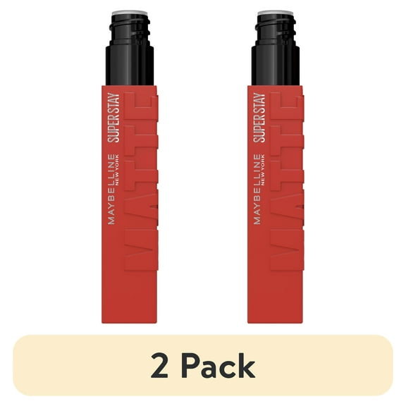 (2 pack) Maybelline Super Stay Matte Ink City Edition Liquid Lipstick, Self-Starter
