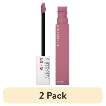 (2 pack) Maybelline SuperStay Matte Ink Liquid Lipstick, Lip Makeup, Revolutionary, 0.17 fl. oz.