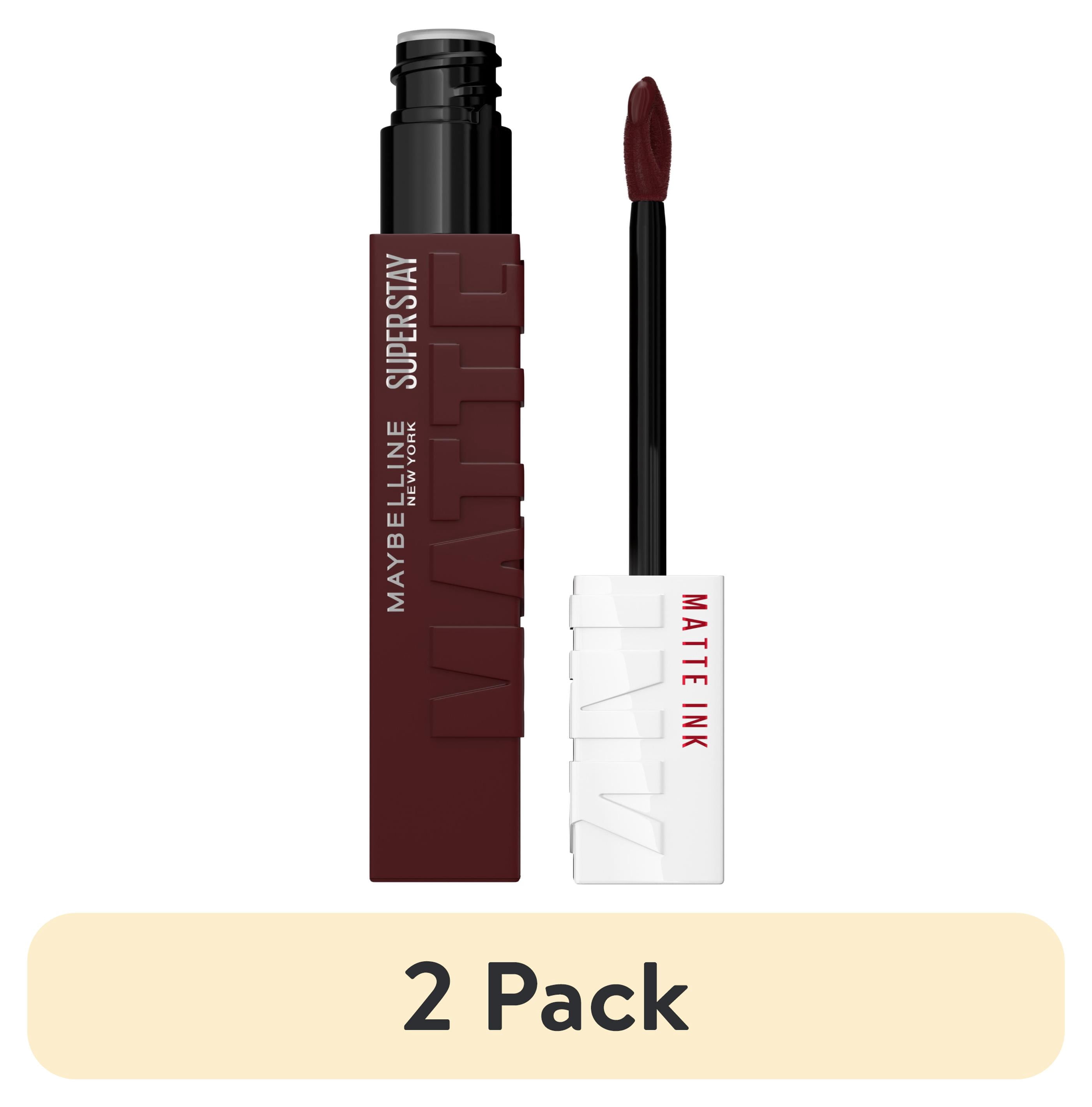 (2 pack) Maybelline Super Stay Matte Ink 16-Hour Longwear, Matte Liquid Lipstick,  50 Voyager, 0.17 fl oz