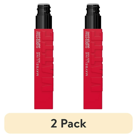 (2 pack) Maybelline Super Stay Matte Ink Liquid Lipstick, Shot Caller