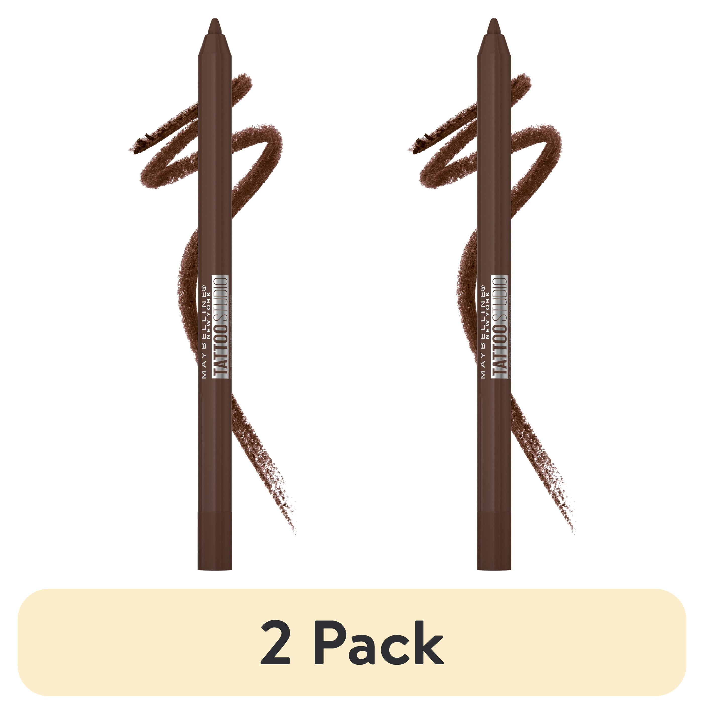 2 pack) Maybelline Tattoo Studio Waterproof Eyeliner Pencil Makeup