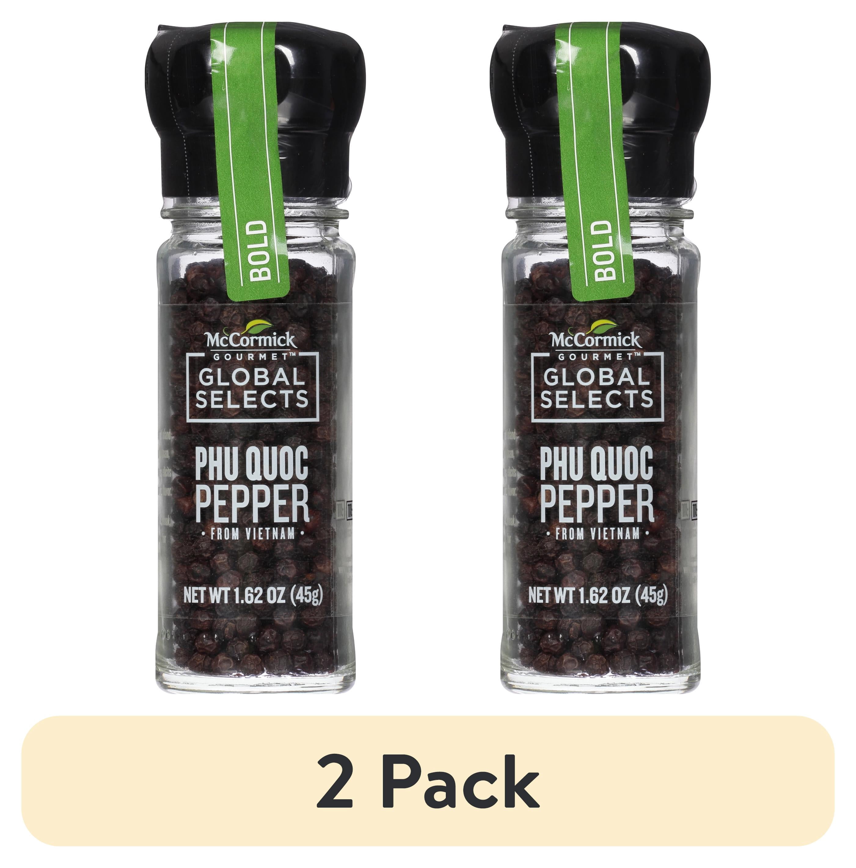 (2 pack) McCormick Gourmet Global Selects Phu Quoc Pepper from Vietnam, 1.62 oz Bottle