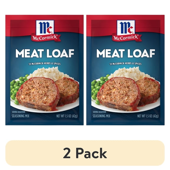 (2 pack) McCormick Meat Loaf Seasoning Mix, 1.5 oz Packet