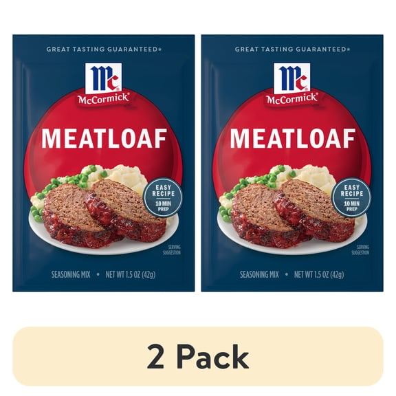 (2 pack) McCormick Meat Loaf Seasoning Mix, 1.5 oz Packet