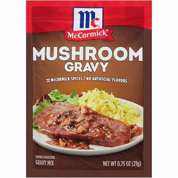 2 pack McCormick Mushroom Gravy Mix, 0.75 oz