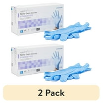 (2 pack) McKesson Confiderm Nitrile Exam Gloves, Powder-Free, Chemo Safe - Large, 100 Count, 1 Box