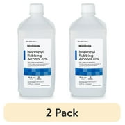 (2 pack) McKesson Isopropyl Rubbing Alcohol - First Aid Antiseptic, 32 oz, 1 count