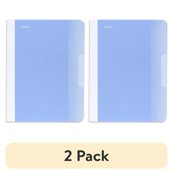 (2 pack) Mead Composition Book, College Ruled, 80 Sheets, 7.5" x 9.75", Pastel Blue