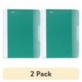 thumbnail image 1 of (2 pack) Mead Composition Book, College Ruled, Plastic Cover, 80 Sheets, 7.5" x 9.75", Green, 1 of 7