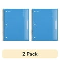 thumbnail image 1 of (2 pack) Mead Spiral Notebook, 1 Subject, Wide Ruled, 8 1/2" x 11", Blue (930031FD-WMT), 1 of 7