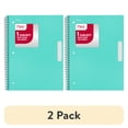 thumbnail image 1 of (2 pack) Mead 1 Subject Wide Ruled Notebook, 8" x 10.5", Pastel Green, Poly, Spiral, 100 Sheets, 1 of 8
