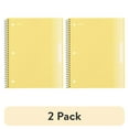 thumbnail image 1 of (2 pack) Mead Spiral Notebook, 5 Subject, Wide Ruled, 8 1/2" x 11", Yellow (930104B-WMT), 1 of 9