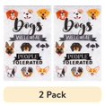 thumbnail image 1 of (2 pack) Meadow Creek 11.5" x 18" Pets Spoiled Here Outdoor Yard Flag, 1 of 6