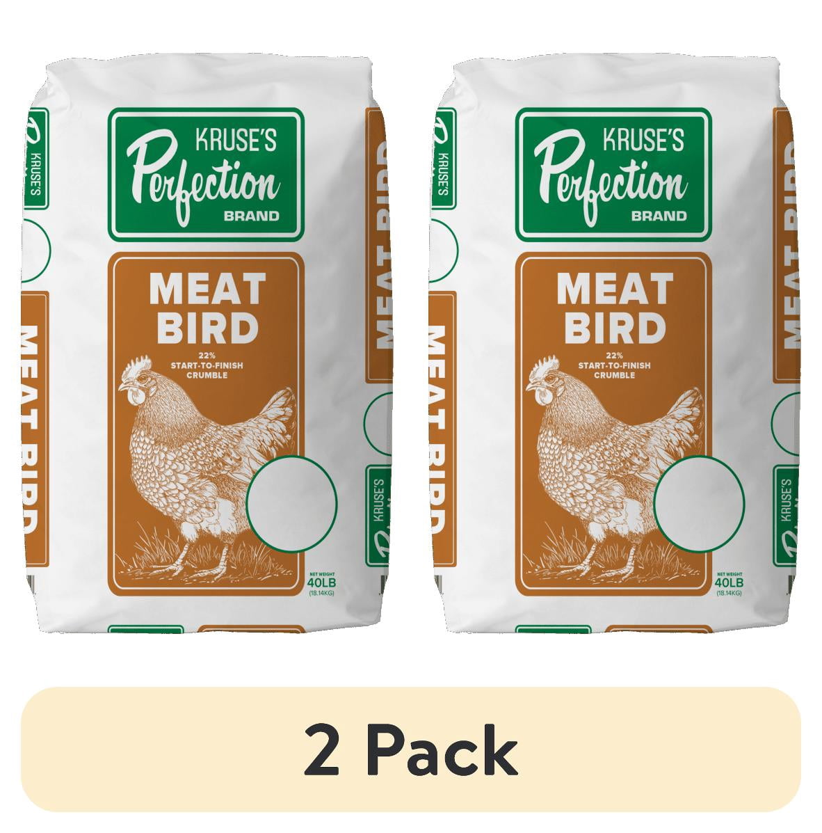 (2 pack) Meat Bird Crumble