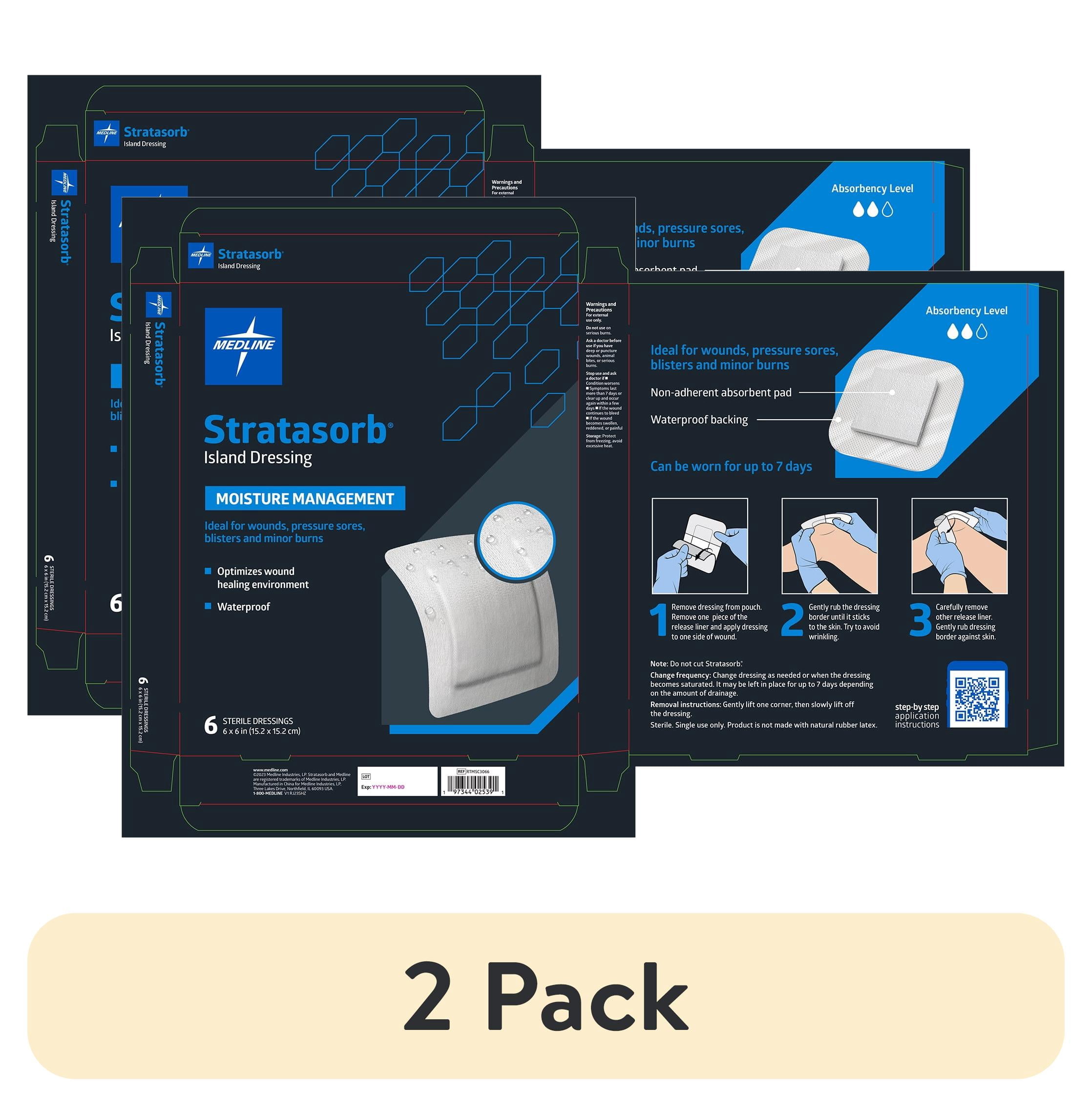 island dressing wound Ceeport Adhesive Island Dressing with Non-Stick Pad for Wound Care   CEEPORT