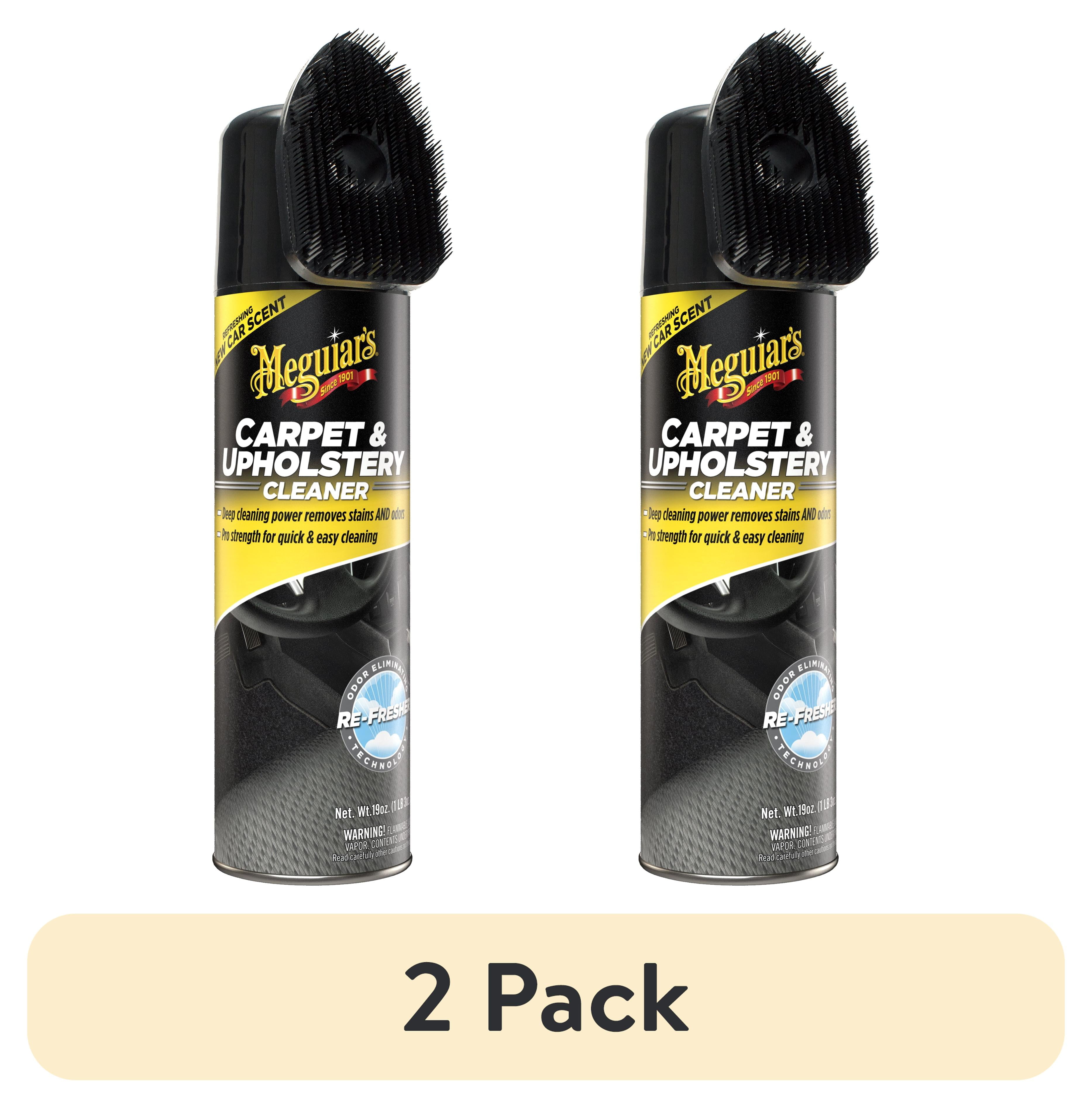 (2 pack) Meguiar's Carpet & Upholstery Cleaner – Car Upholstery Cleaner & Fabric Cleaner - G191419, 19 oz