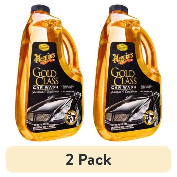 (2 pack) Meguiar's Gold Class Car Wash Shampoo & Conditioner, 48 fl oz