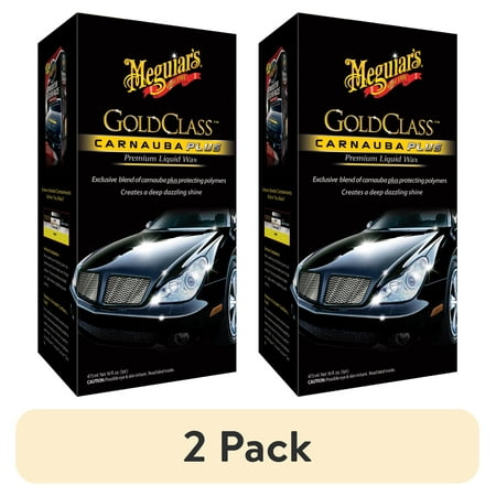 (2 pack) Meguiar's Gold Class Carnauba Plus Premium Liquid Wax,G7016, 16.0 fl oz