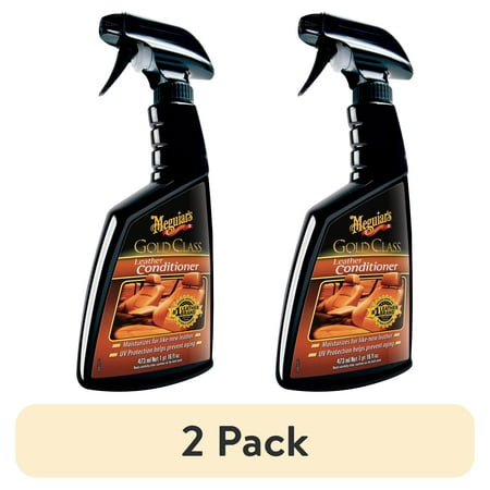 (2 pack) Meguiar's Gold Class Leather Conditioner – Give Your Leather a Rich, Natural Look – G18616, 16 oz
