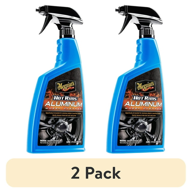 (2 pack) Meguiar's Hot Rims Aluminum Wheel Spray Cleaner, G14324, 24 oz