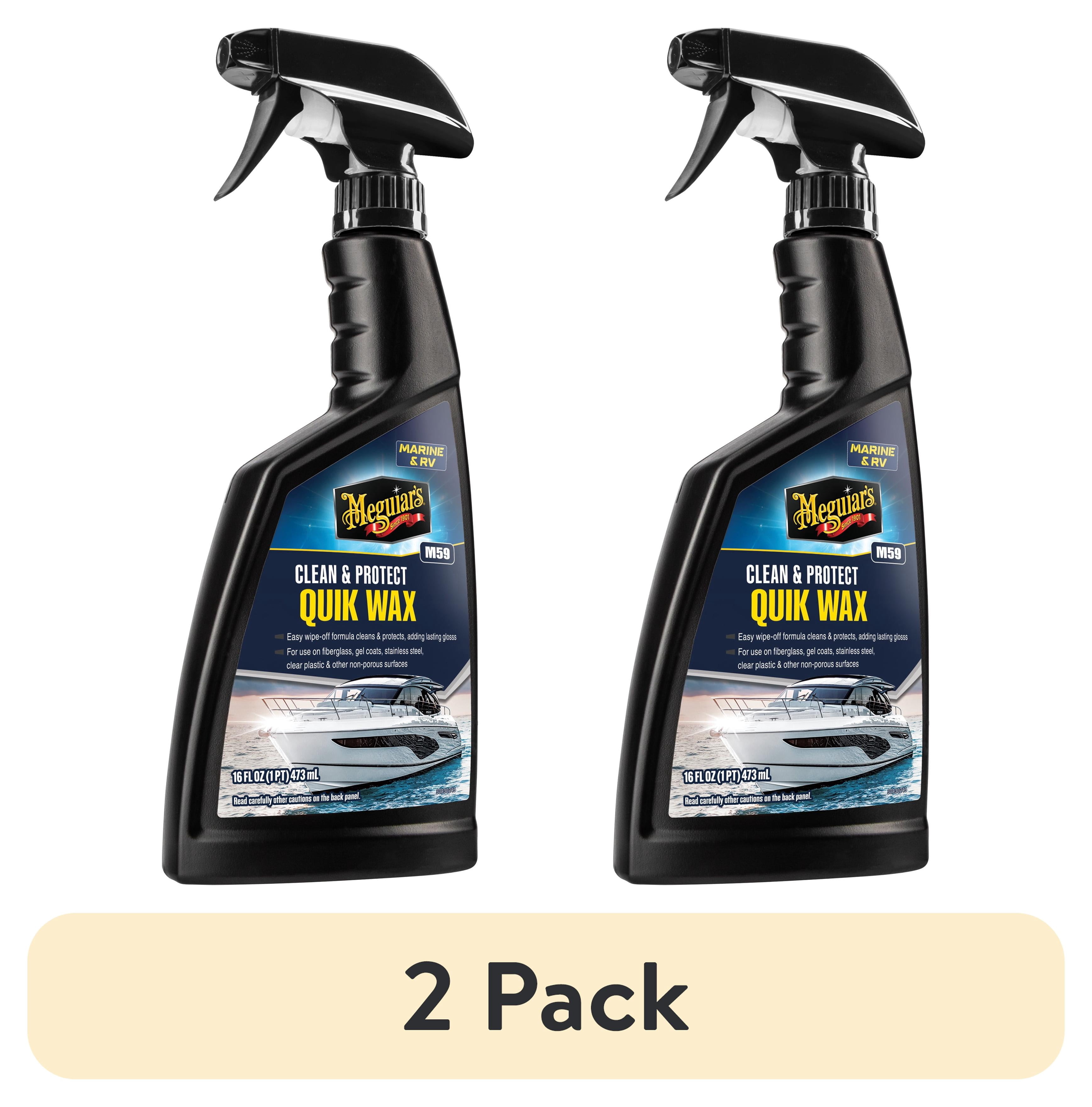 Meguiar's Marine RV Quik Wax 2 Pack 16 fl. oz. Trigger Spray for