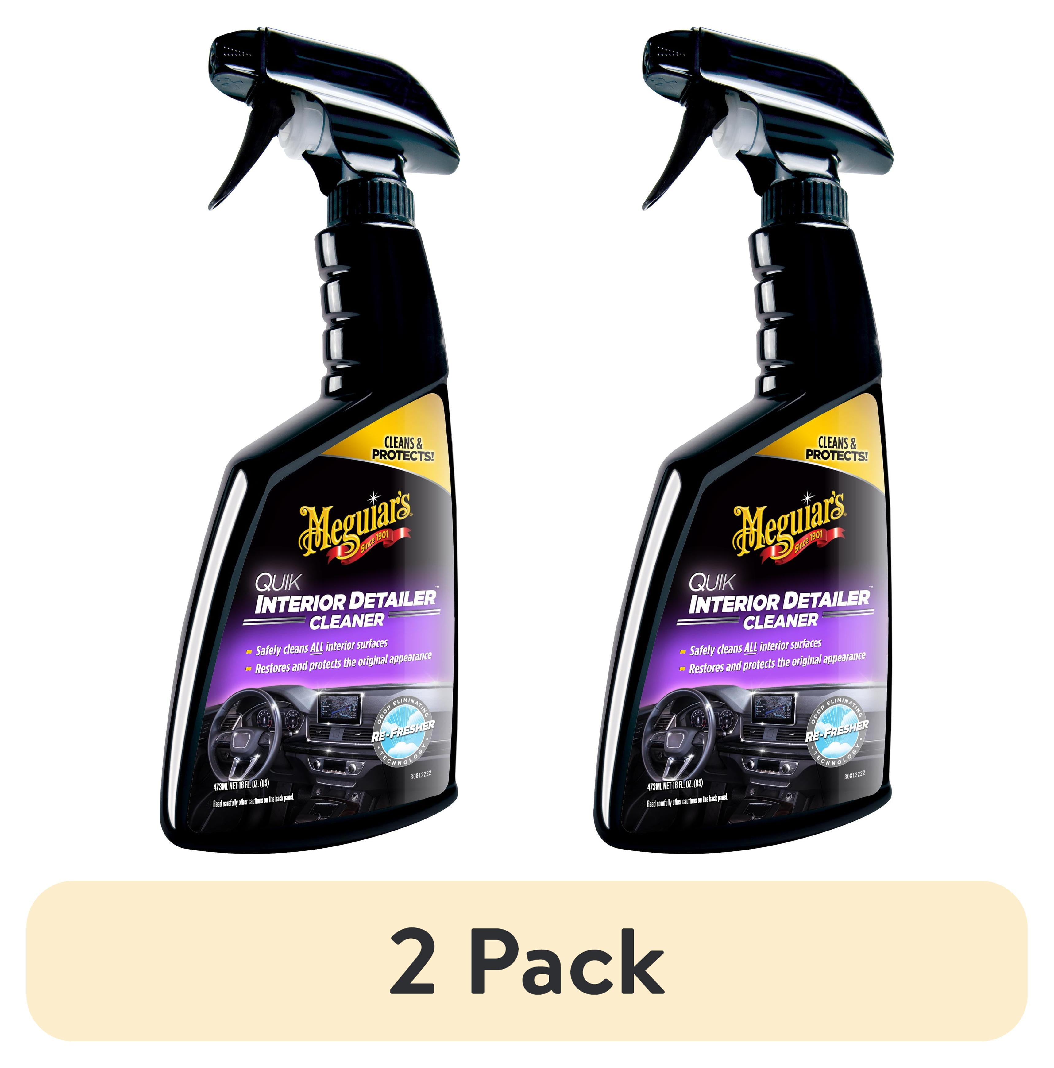 2 pack) Meguiar's Quik Interior Detailer Cleaner, G13616, 16 Oz