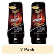 2 pack Meguiar s Scratch-X, Car Scratch Remover, Car Paint Scratch Repair for Fine Scratches & Blemishes, Restores Clarity, Use On Glossy Exterior Paint and Clear Coats On Trucks & Suvs - 7 Fl Oz Bottle