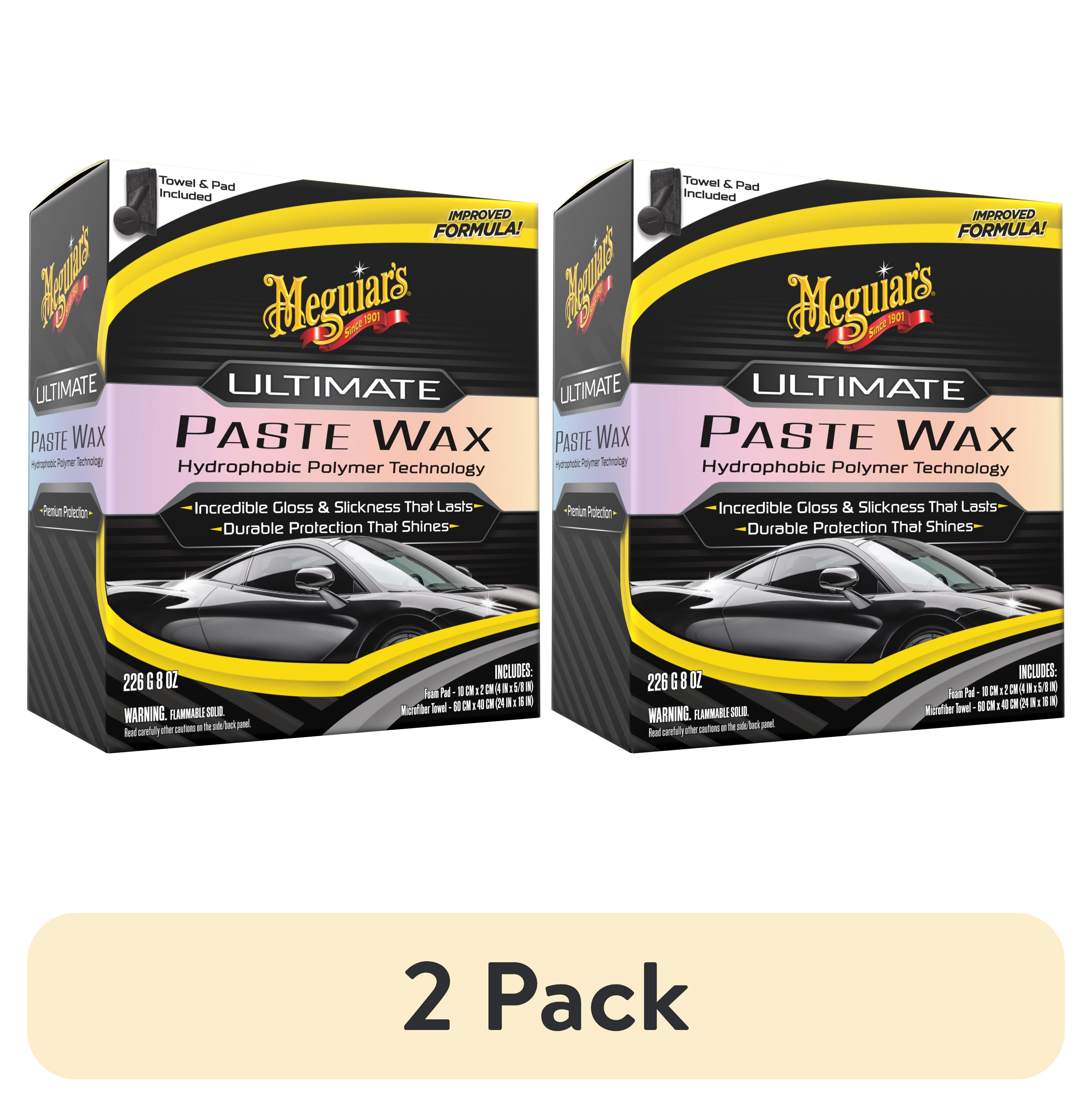 (2 pack) Meguiar's Ultimate Paste Wax Long-Lasting Easy to Use Synthetic Wax, G210608, 8 oz