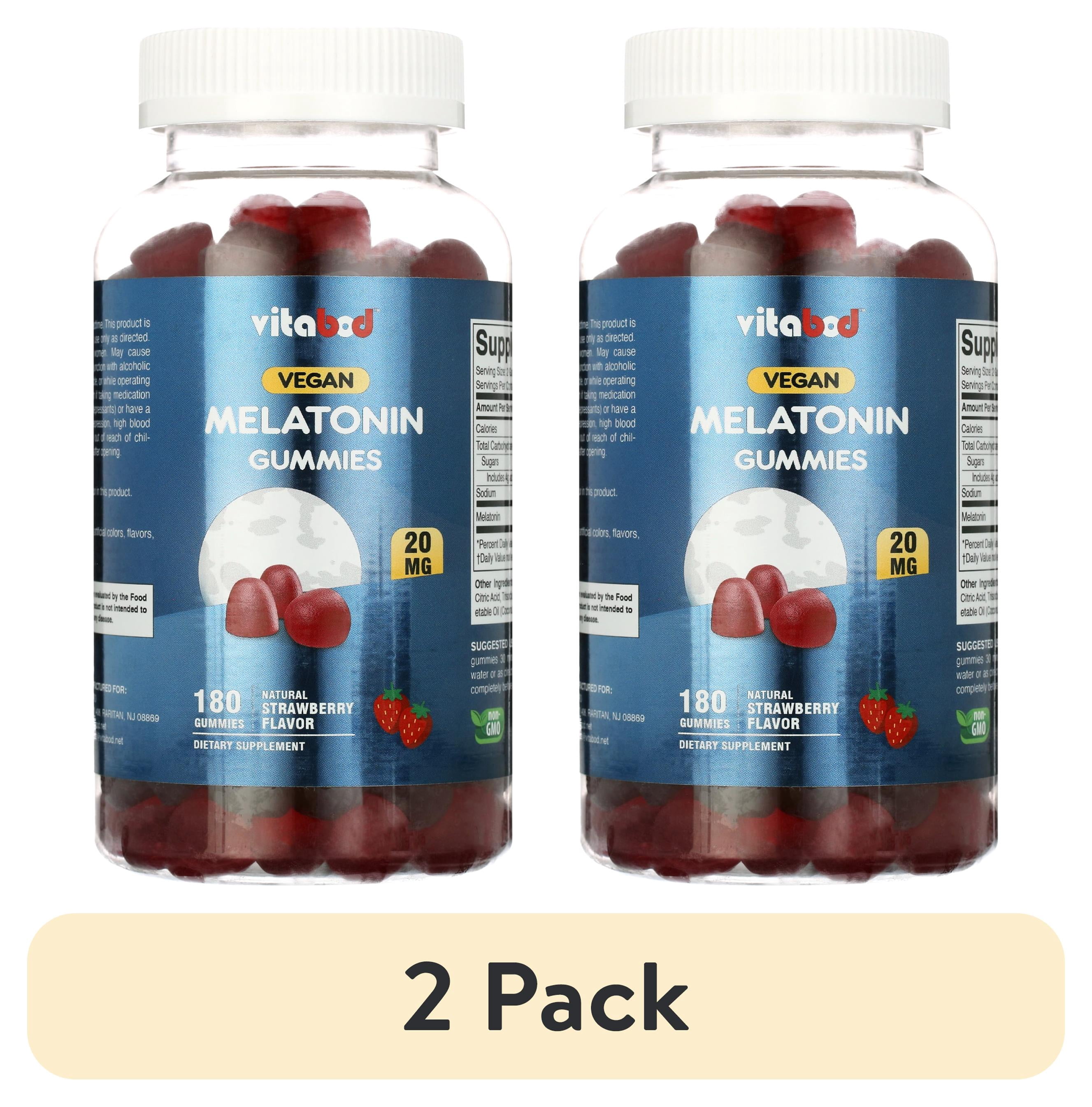 melanotan gummies Melatonin 20mg - 180 Count - Drug Free - Natural Strawberry Flavor CL126
