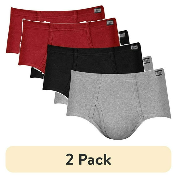 (2 pack) (2 pack) Men's Mid Rise Brief 6 Pack