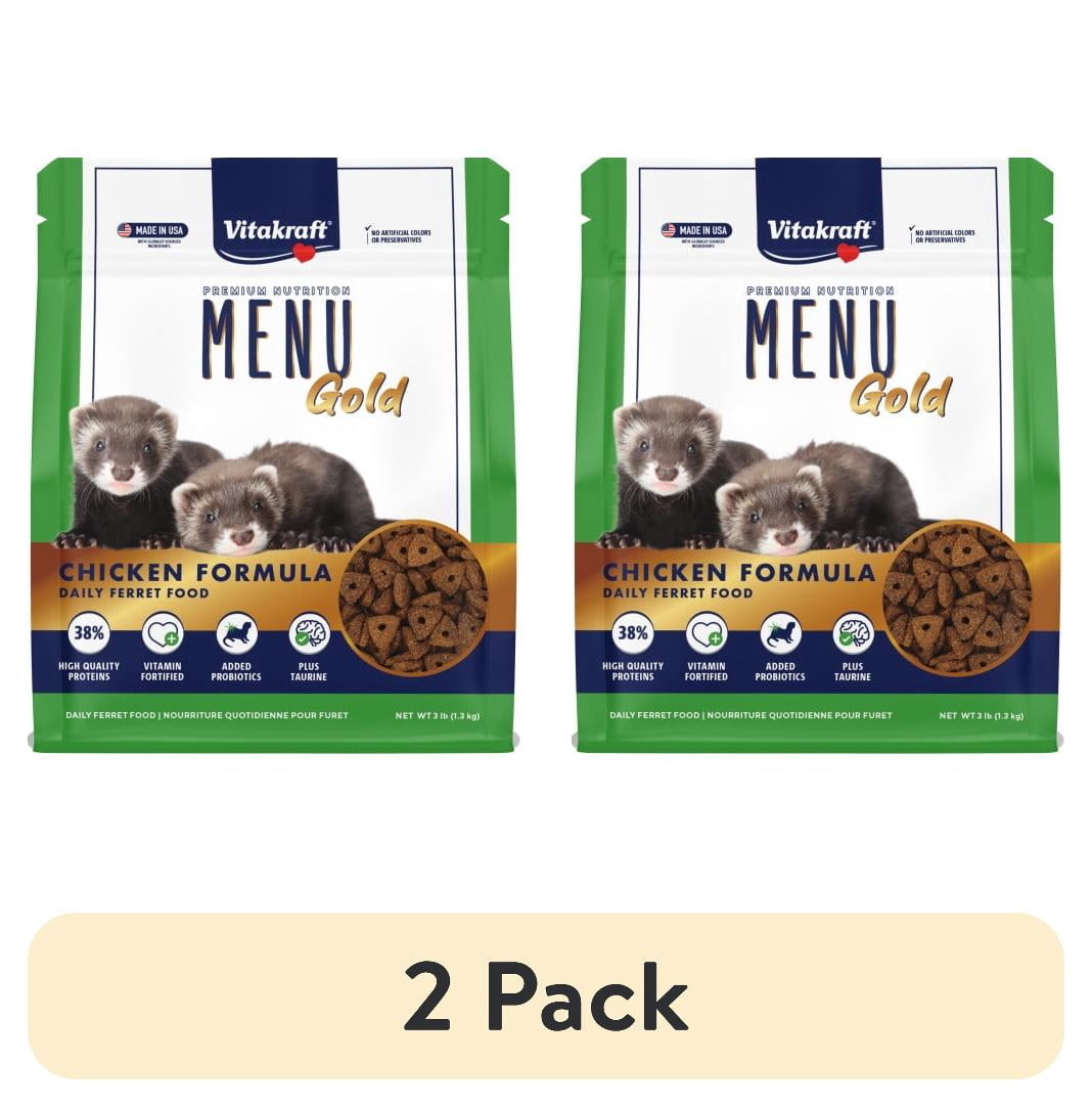 (2 pack) Menu Gold Ferret Diet, 3 lb