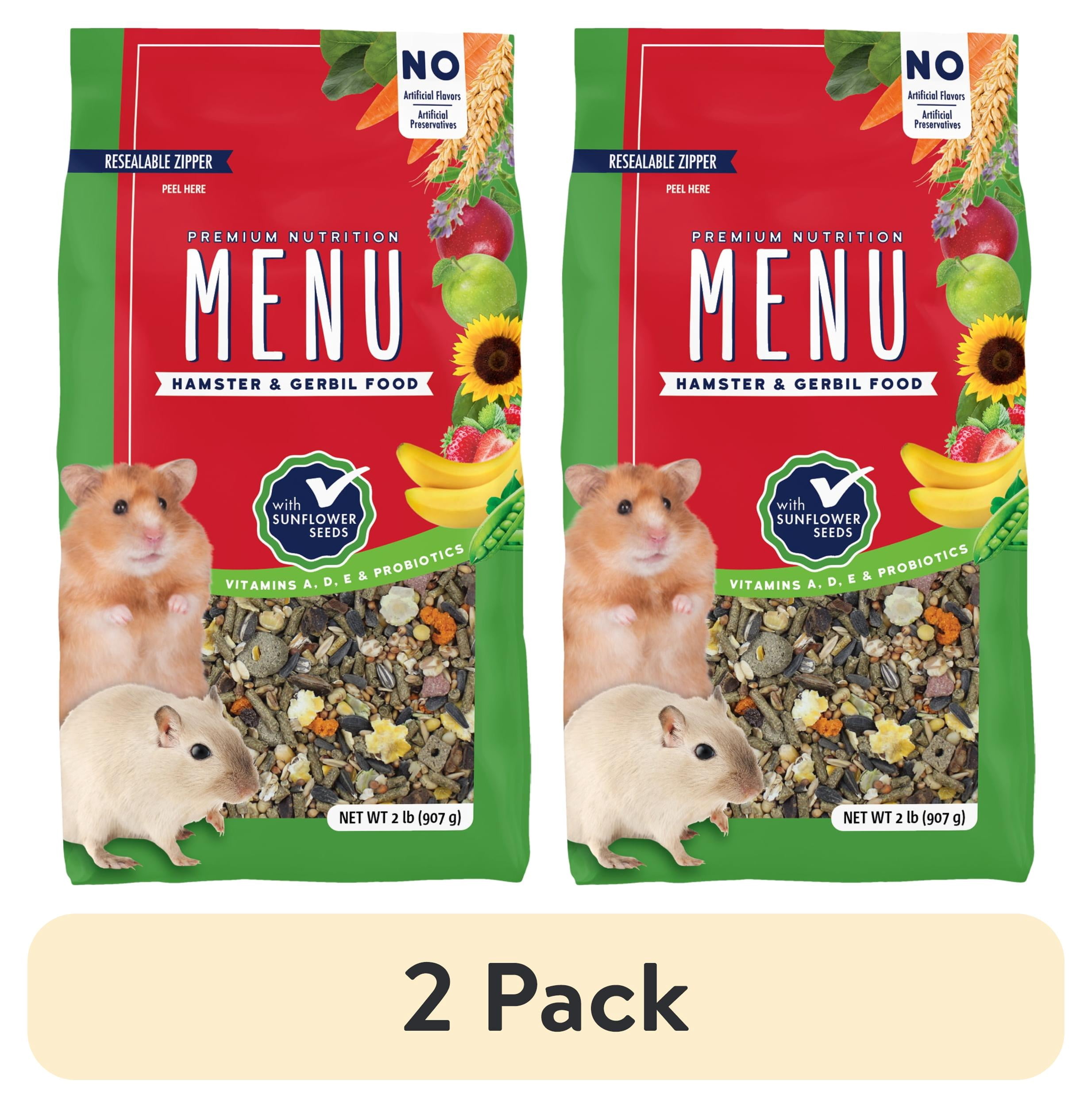 (2 pack) Vitakraft Menu Premium Hamster Food 2 lb - Walmart.com