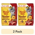thumbnail image 1 of (2 pack) Meow Mix Tender Centers, Basted Bites Beef & Salmon Flavors, Dry Cat Food, 14.2 lb. Bag, 1 of 10